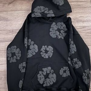 Denim tears black and grey hoodie